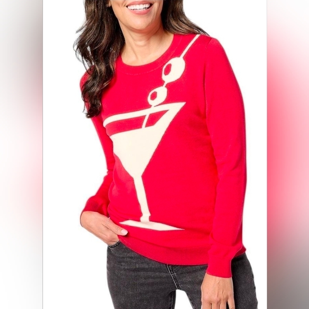NWOT Studio Park x Alberti Women's Popaj Women's Icon Sweater Martini - Regular